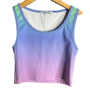 Olivia Rubin Ombre Cropped Tank Top Size L